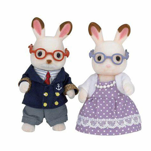 Sylvanian Families Chocolate Rabbit Grandparents Playset