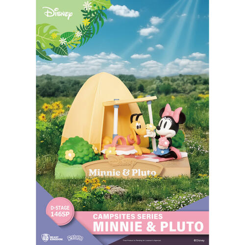 Disney Campsite Series Minnie and Pluto Sakura Ver.