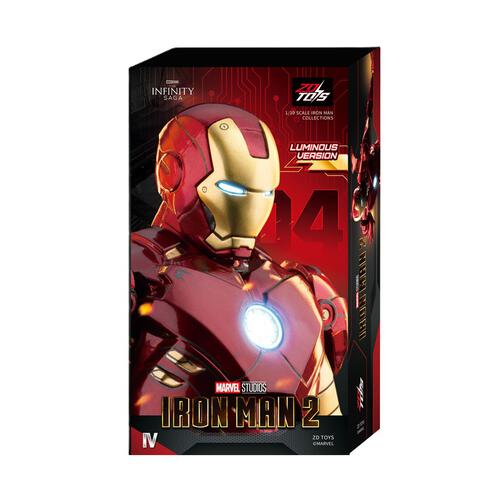 ฟิกเกอร์ ZD TOYS Iron Man MK4 พร้อมฟังก์ชั่นไฟส่องสว่าง สเกล 1/10 (7 นิ้ว)