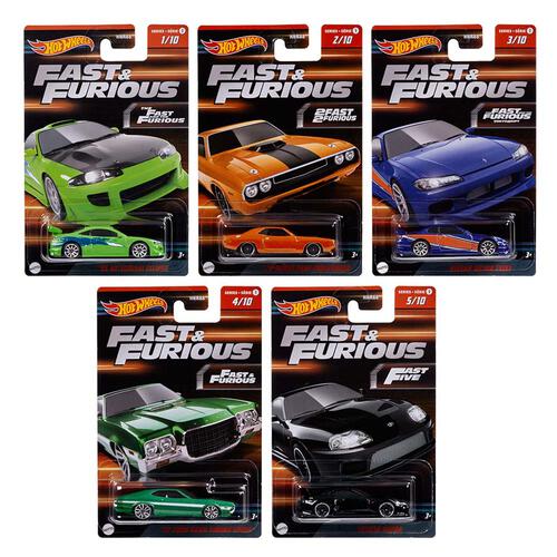 Hot Wheels Fast & Furious 10 Themed - Assorted