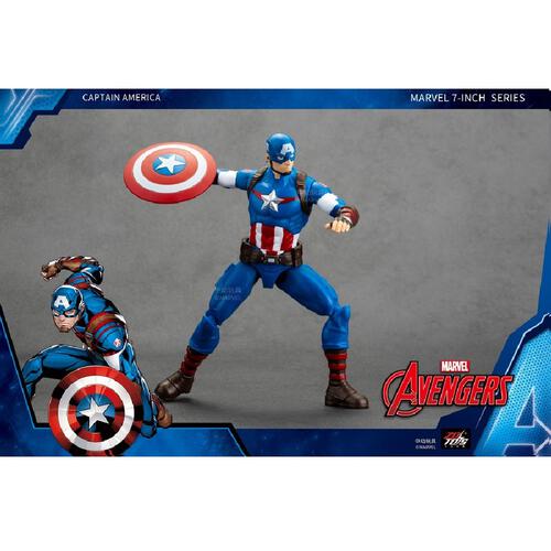 ZD Toys Marvel Avengers Captain America 7 Inch Action Figure