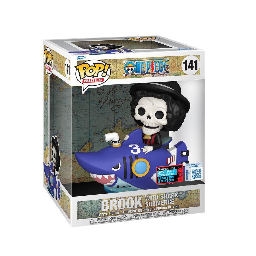 Funko POP! Rides One Piece - Brook with Shark Submerge Vinyl