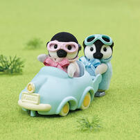 Sylvanian Families The Penguin Twins And Their Car