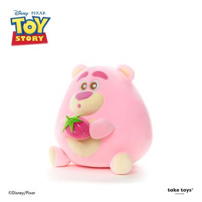 Disney Lotso Collection - Light Pink Lotso with Strawberry 10 Inch Plush Toy