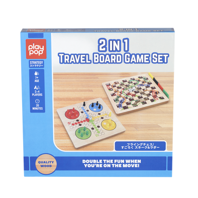 Play Pop เพลย ป๊อป 2 In 1 Travel Board Game Set Strategy Game
