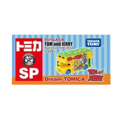 Tomica Dream Tomica SP Tom And Jerry Wrapping Bus Yellow