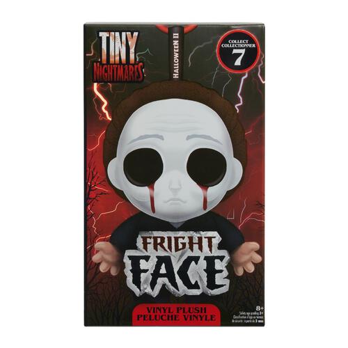 Tiny Nightmares Fright Face ตุ๊กตาผ้าหน้าไวนิลสำหรับสะสม - กล่องสุ่ม (1 ชิ้น)