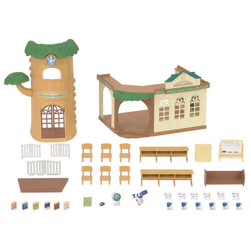 Sylvanian Families ซิลเวเนียน แฟมิลี่ โรงเรียนต้นไม้ชนบท