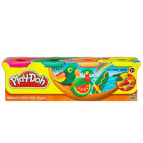 Play-Doh เพลย์โดว์ ชุดแป้งปั้น 112 กรัม แพ็ก 4 กระปุก (คละสี)