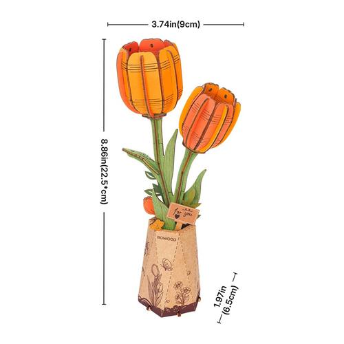 Rolife Orange Tulip