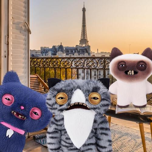 Fuggler ตุ๊กตา Ugly Monster Alley Cats ซีรีส์ 1 ขนาด 9 นิ้ว &ndash; คละแบบ (1 ชิ้น)