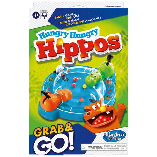 Hasbro Gaming Hungry Hungry Hippos Grab and Go