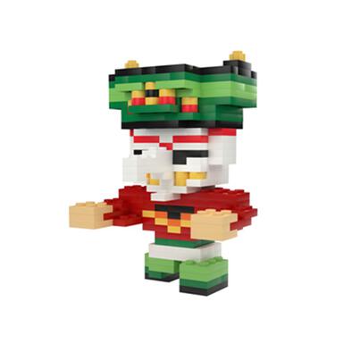 Microbrik ตัวต่อผีตาโขนสีแดง