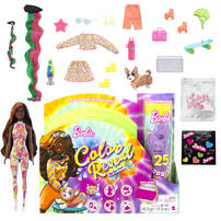 Barbie Color Reveal Tie-Die Peel Playset - Assorted