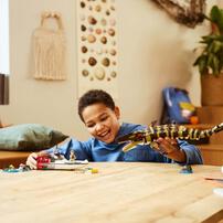 LEGO Jurassic World Brick-Built Mosasaurus Boat Mission 76974