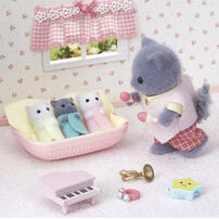 Sylvanian Families Persian Cat Triplets