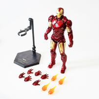 ฟิกเกอร์ ZD TOYS Iron Man MK4 พร้อมฟังก์ชั่นไฟส่องสว่าง สเกล 1/10 (7 นิ้ว)