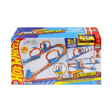 Hot Wheels ชุดรางฮอตวีลส์ ตีลังกา 3 ตลบ