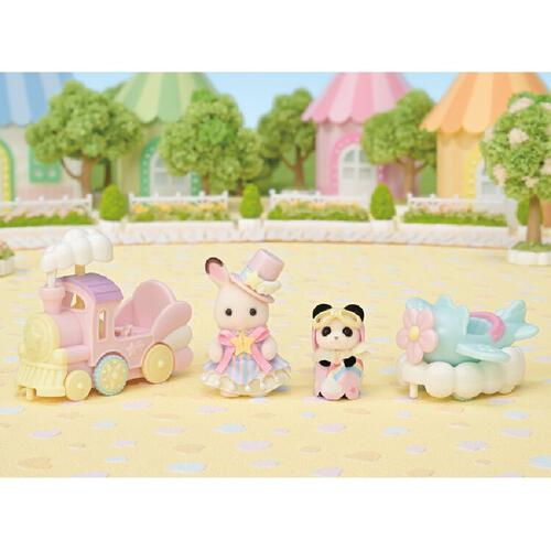 Sylvanian Families Amusement Park Ride Set 5819 - Plane & Train 
