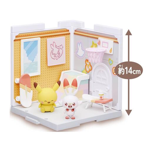 Takara Tomy Pokemon Pokepeace House Kitchen Milcery & Pikachu Set