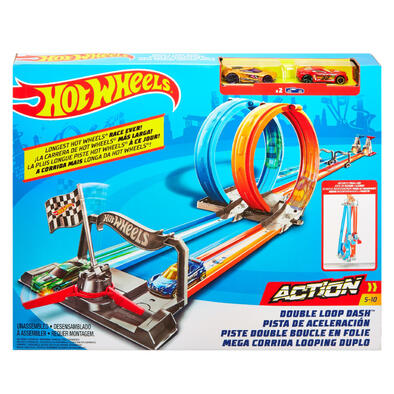 Hot Wheels ฮอตวีล แอคชั่น เซท ชุดรางคู่ 