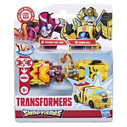 Transformers Swapticons Bumblebee and Autobot Hot Rod Mini Figures