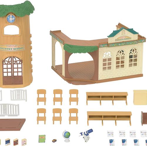 Sylvanian Country Tree School Gift Set