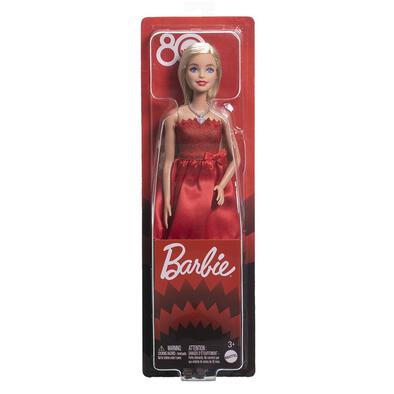 Barbie 80Th Anniversary Red Doll