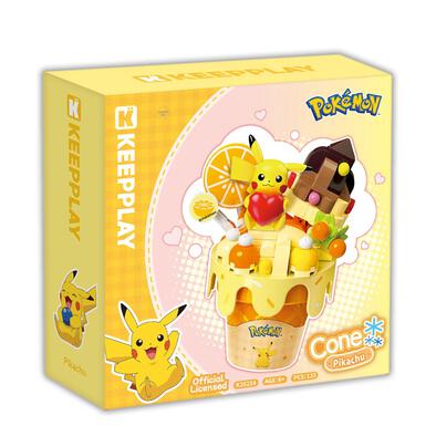 Qman Keeppley Pokemon Pikachu Cone playset