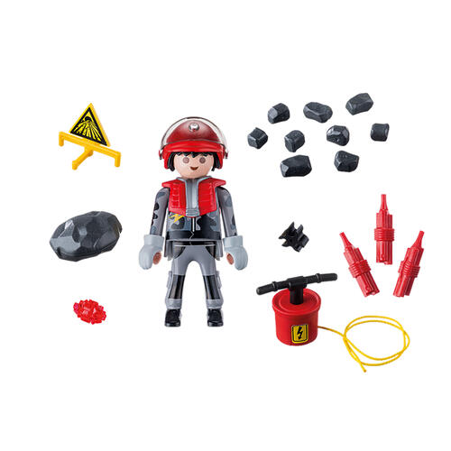 Playmobil Special Plus Rock Blaster with Rubble Toy Set 
