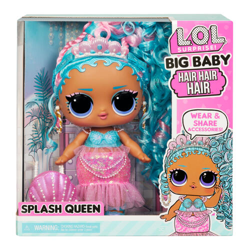 LOL Surprise Big Baby Hair Hair Hair Doll - Splash Queen