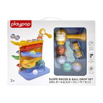 Playpop รางรถแข่งทางลาดพร้อมลูกบอล