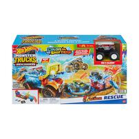 Hot Wheels Monster Trucks Arena  Color Shifter 5-Alarm Playset