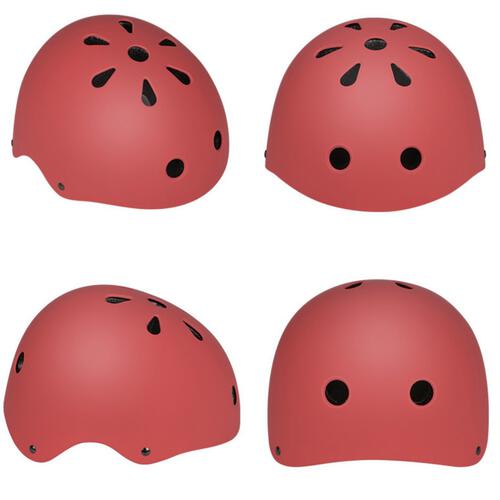 หมวกกันน๊อคเด็ก ขนาด M สีแดง (54-58cm)