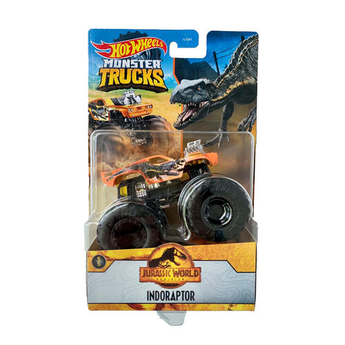 Hot Wheels Monster Trucks 1:64 Entertainment Themed Jurassic World Dominion - Assorted