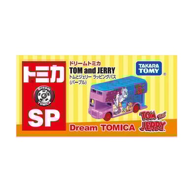 Tomica Dream Tomica SP Tom And Jerry Wrapping Bus Purple