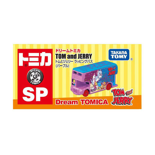 Tomica Dream Tomica SP Tom And Jerry Wrapping Bus Purple