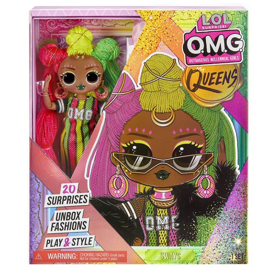 L.O.L. Surprise OMG Queens Sways Fashion Doll with 20 Surprises