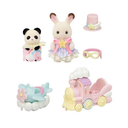 Sylvanian Families Amusement Park Ride Set 5819 - Plane & Train 