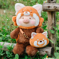 LuLu the Piggy Animal Party - Lively Red Panda Lu Plush