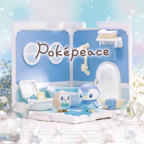 Takara Tomy Pokemon Pokepeace House Bathroom Piplup & Rowlet Set