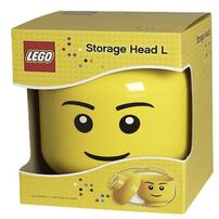 Lego เลโก้ กล่องเก็บบริครูปหัวมินิฟิกเกอร์ ขนาดใหญ่ รูปหน้าเด็กชาย