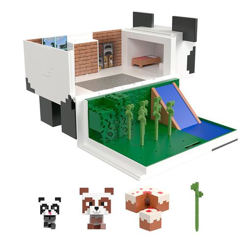 Minecraft Mob Head Minis Panda Playhouse Playset