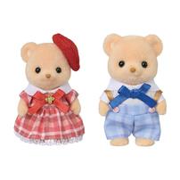 Sylvanian Families Biscuit Bear Sister Brother &ndash; Delicious Picnic