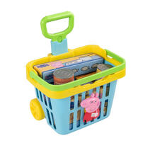 Peppa Pig playset Pull along shop basket with accessories