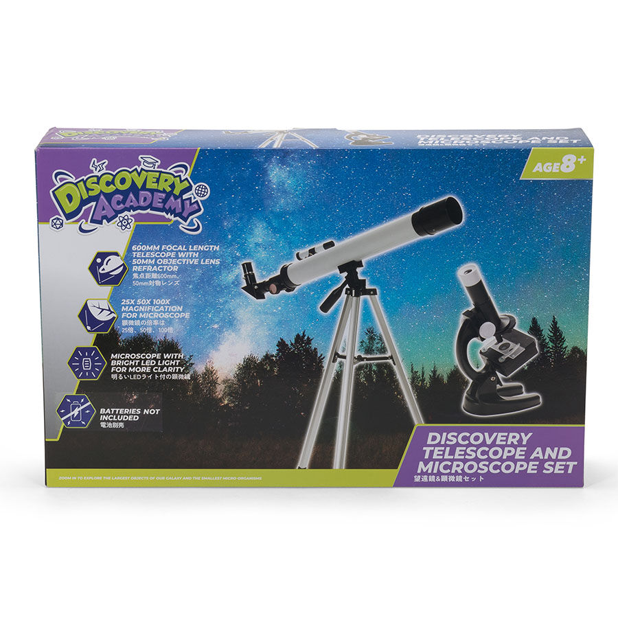 Science set telescope and clearance microscope