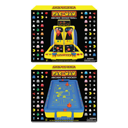Ambassador Games Pac-Man Arcade Basketball & Air Hockey Combo Set