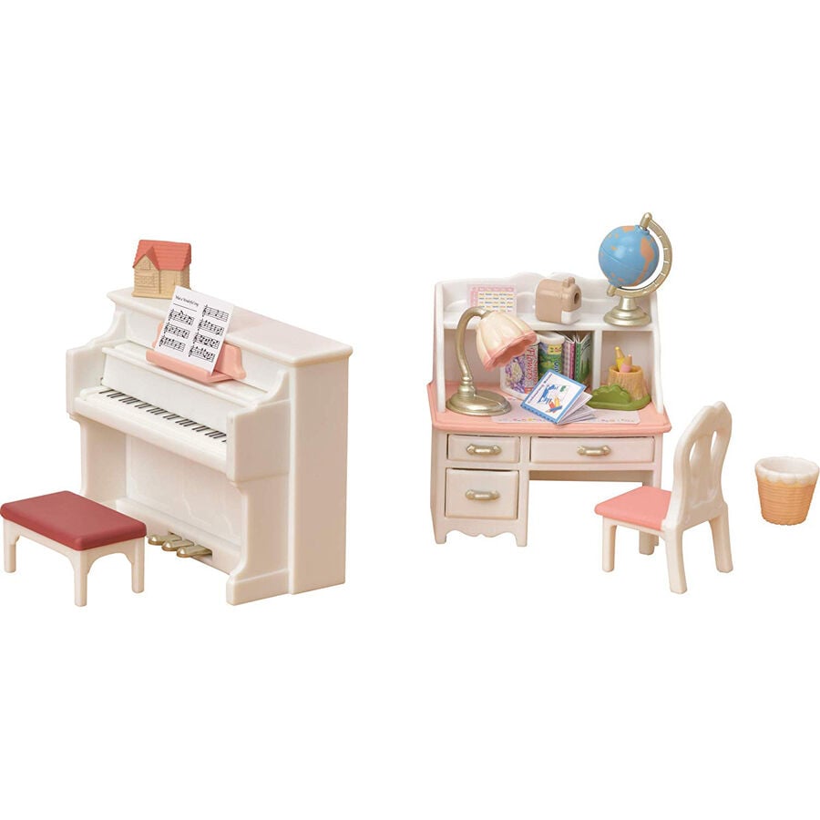 Sylvanian families piano and desk set best sale