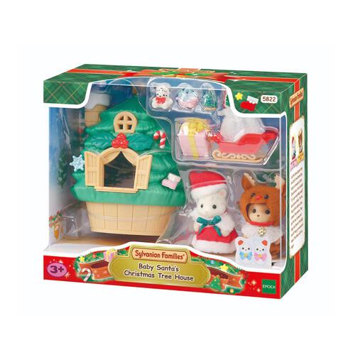 Sylvanian Families Baby Santa&rsquo;s Christmas Tree House Playset