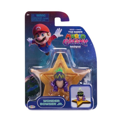 The Super Mario Galaxy Movie 1.5 Inch Wonder Bowser Jr. Figure With Star